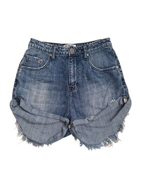 One X One Teaspoon Bandits High Waist Denim Shorts 27